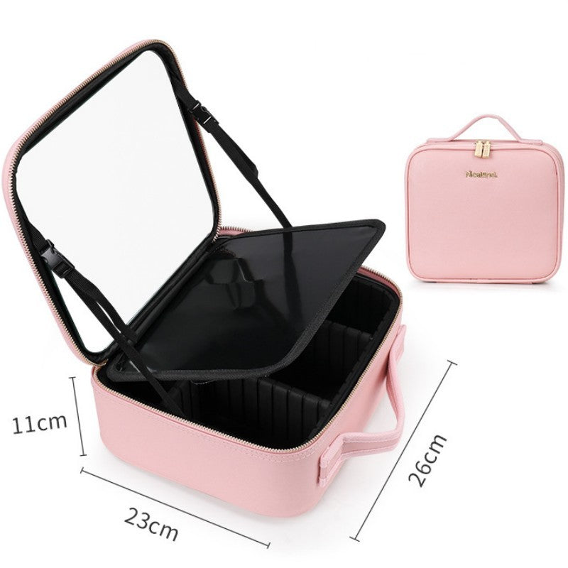 Smart LED Cosmetic Bag With Mirror