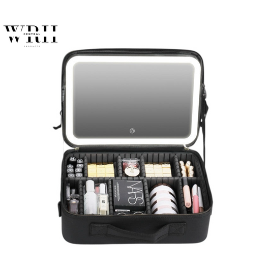 Smart LED Cosmetic Bag With Mirror
